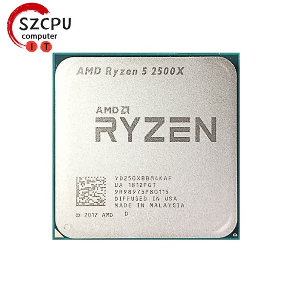 Новый AMD Ryzen 5 2500X R5, 2500x3,6 ГГц, игровой четырехъядерный, восьмипоточный, 65 Вт, L3 = 8M, YD250XBBM4KAF, разъем AM4