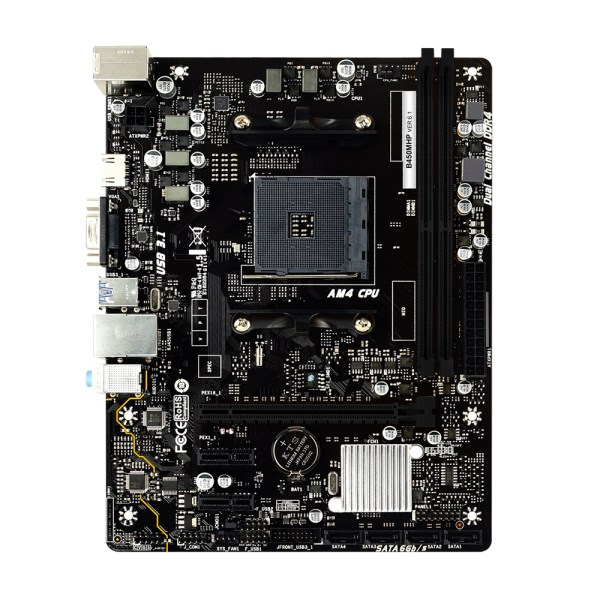 Новый плата BIOSTAR B450MHP игровая 32 ГБ + процессор AMD Ryzen 5 5600G R5 5600G 3,9 ГГц шестиядерный процессор разъем AM4 mATX пластина