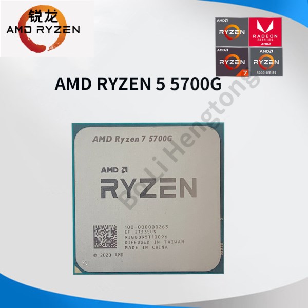 Новый AMD Ryzen 7 5700G R7 5700G 3.8GHz Eight-Core 16-Thread 65W CPU Processor L3=16M 100-000000263 Socket AM4 NO FAN