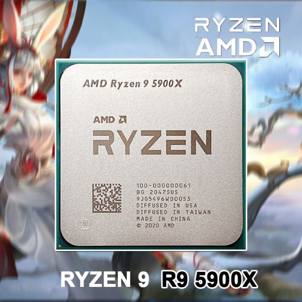 Новый Ryzen 9 5900X New R9 5900X 3.7 GHz Twelve-Core 24-Thread 7NM L3=64M 100-000000061 Support Desktop CPU Gaming Socket AM4