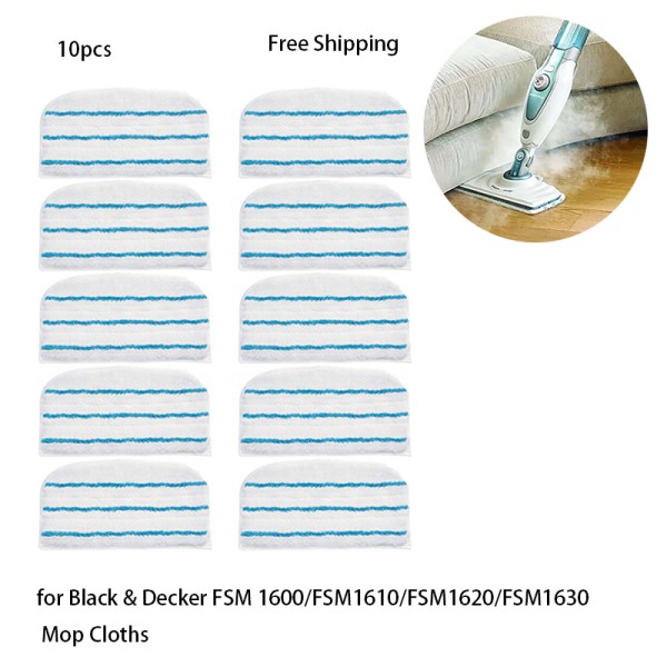 Новый For Black & Decker Quality Microfiber Steam Cleaner Mop Pad Cloths