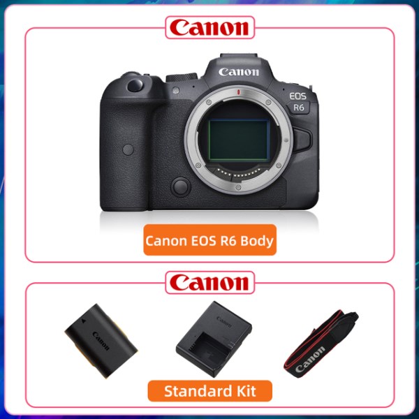 Новый флагманская профессиональная беззеркальная камера Canon EOS R6 20 мегапикселей 8 уровней стабилизация 4K видео V-log съемка Спорт