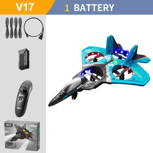 Новый V17 RC Remote Control Airplane 2.4G Remote Control Fighter Hobby Plane Glider Airplane EPP Foam Toys RC Drone Kids Gift
