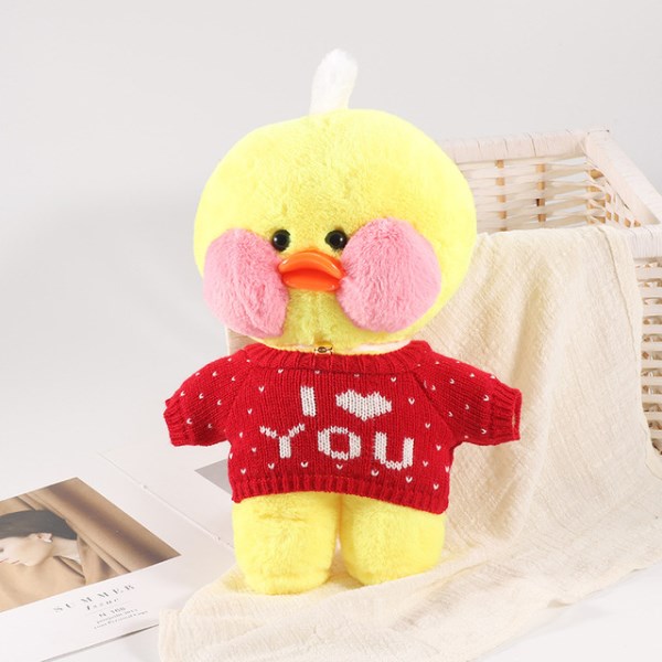 Новый LaLafanfan Cafe Duck Dog Clothes Plush Toys Cartoon Stuffed Dolls Accessories Clothing Sweater Pants Bag Kids Girls Gift