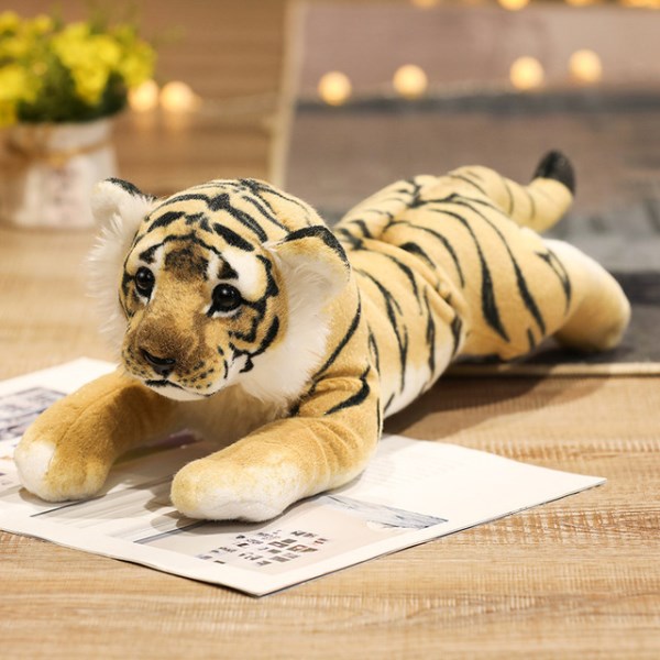 Новый имитация льва, тигра, леопарда, плюшевые игрушки, милые мягкие игрушки в виде животных, детские игрушки, декоративный подарок