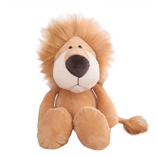 Новый плюшевые игрушки-животные, мягкие куклы, джунгли, Лев, слон, тигр, собака, лиса, обезьяна, олень, подарок для детей, милые детские игрушки хобби