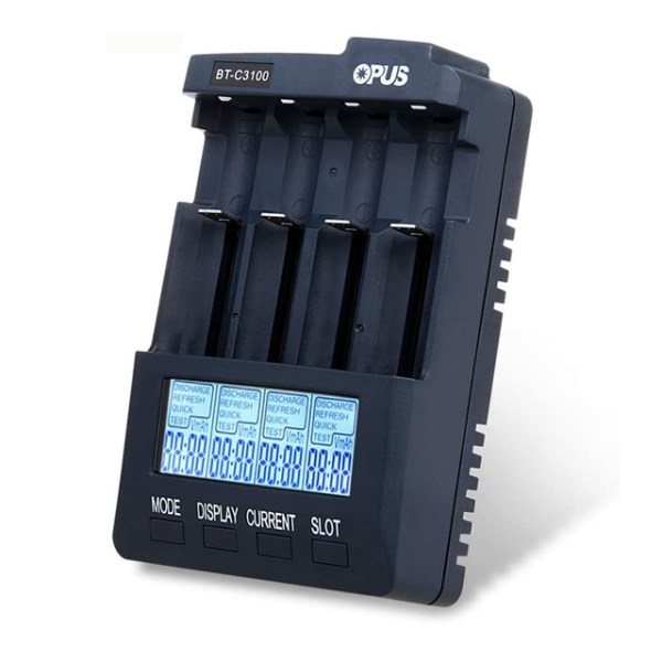Новый устройство OPUS C3100 с ЖК-дисплеем для Li-Ion NiCd NiMH AA AAA 10440 14500 18650 LiFePO, перезаряжаемые батареи 1,5 в 1,2 в