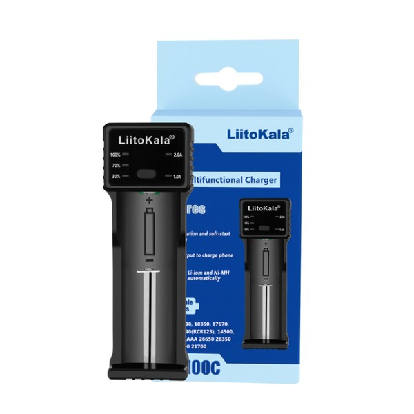 Новый устройство LiitoKala для аккумуляторов 21700 18650 18350 26650 RCR123 16340 14500 в 3,7 в Ni-MH Ni-Cd 2A USB