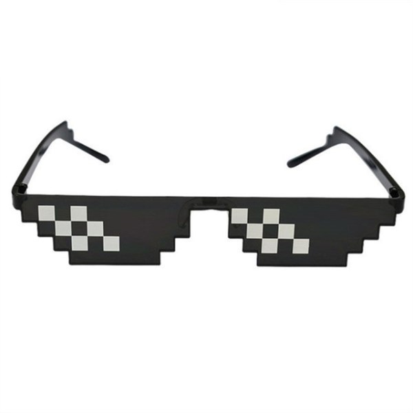 Новый креативные солнцезащитные очки 8 бит Thug Life, пиксельные мужские и женские мужские фотообои, мозаика UV400, винтажные очки, солнцезащитные очки для рыбалки